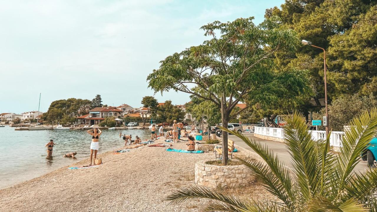 Luxury Beach Apartment W Sunset Sea Views Sibenik Bagian luar foto