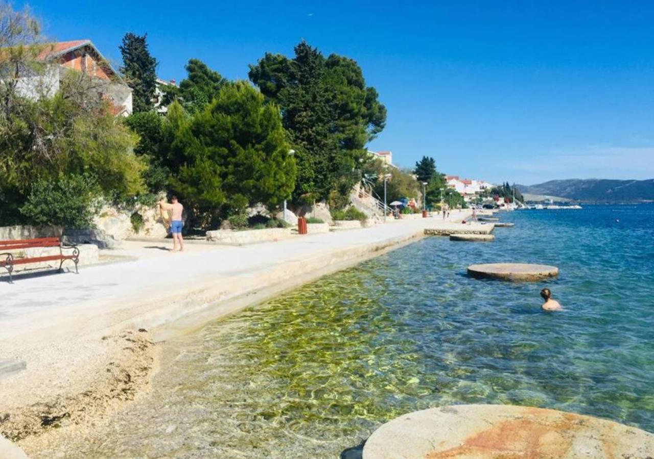 Luxury Beach Apartment W Sunset Sea Views Sibenik Bagian luar foto