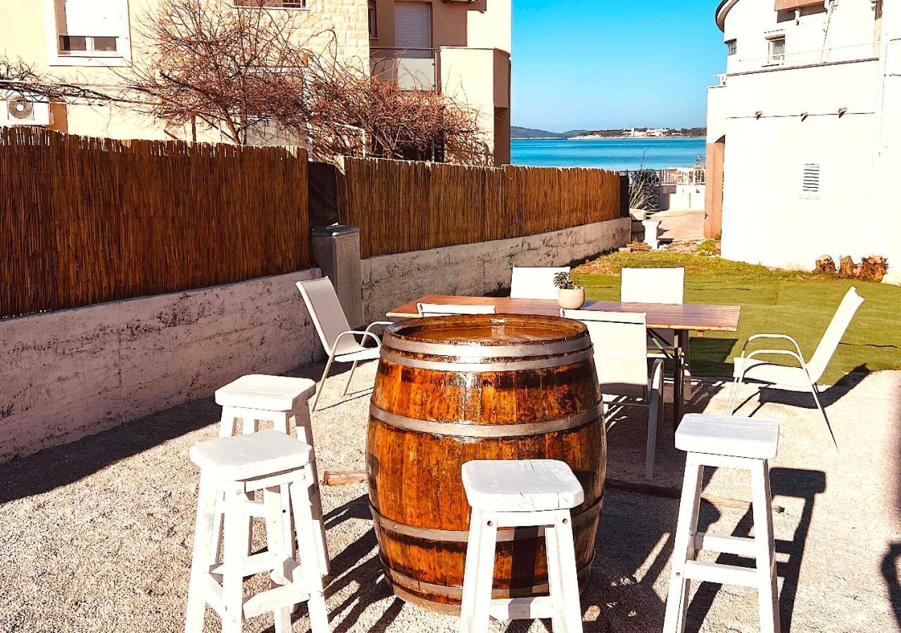 Luxury Beach Apartment W Sunset Sea Views Sibenik Bagian luar foto