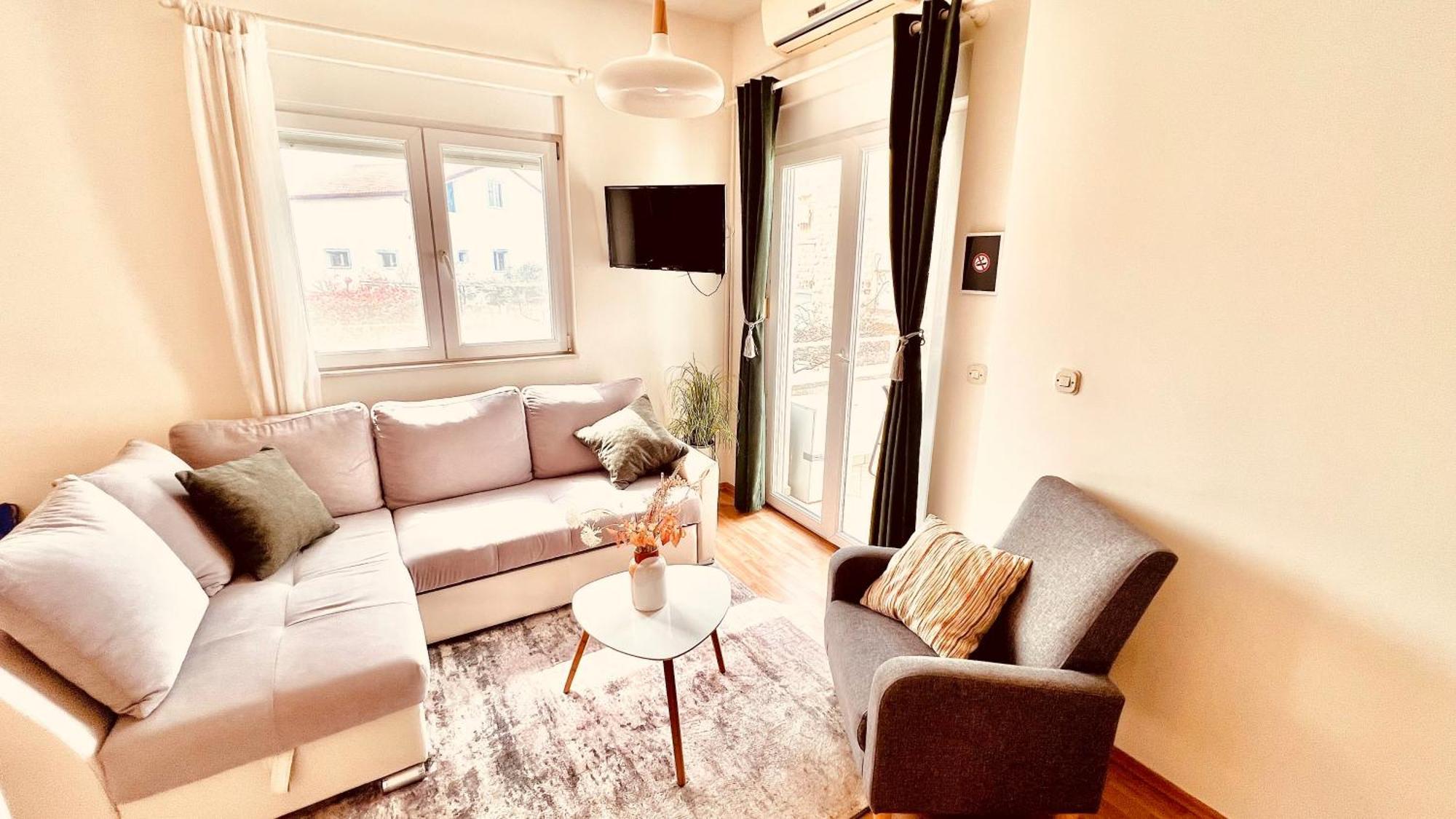 Luxury Beach Apartment W Sunset Sea Views Sibenik Bagian luar foto